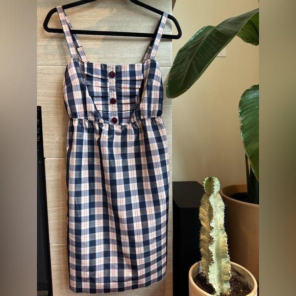 Maeve Dresses & Skirts - Maeve Blue Red Plaid Dress